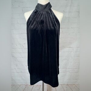 New York & Company Black Halter Top